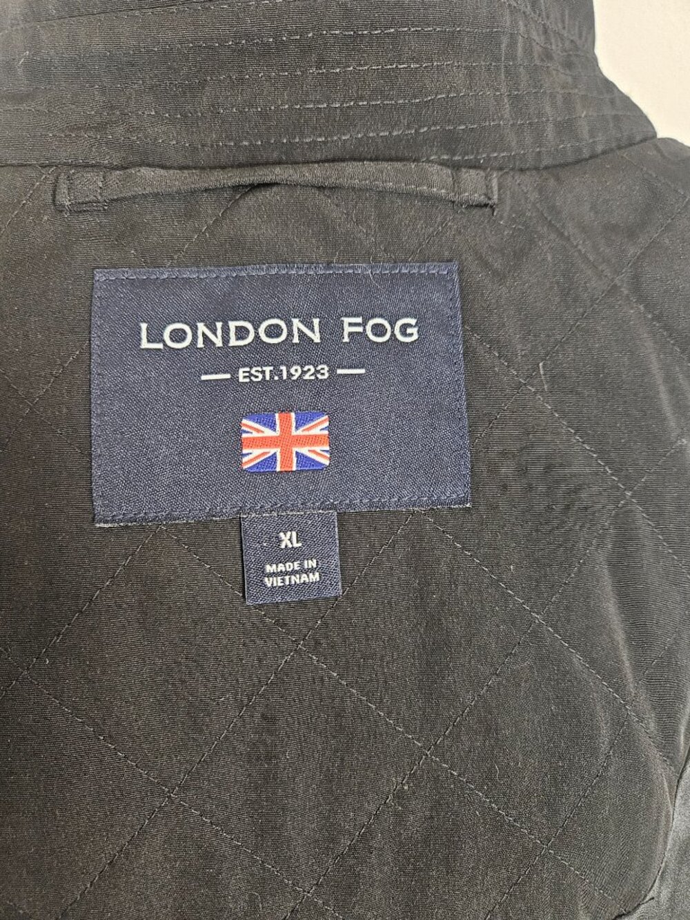 LONDON FOG DOUBLE BREASTED HOODED TRENCH COAT BLACK WOMEN'S SIZE XL - Picture 12 of 13